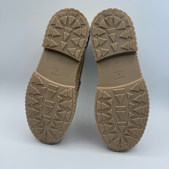 SCHUTZ Viola Croc Embossed Leather Chunky Slip On Loafers Size 8B - Picture 11 of 17